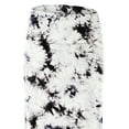 thumbnail image 3 of Made by Johnny Women's Tie Dye Fold Over Maxi Skirt S WHITE_BLACK, 3 of 6
