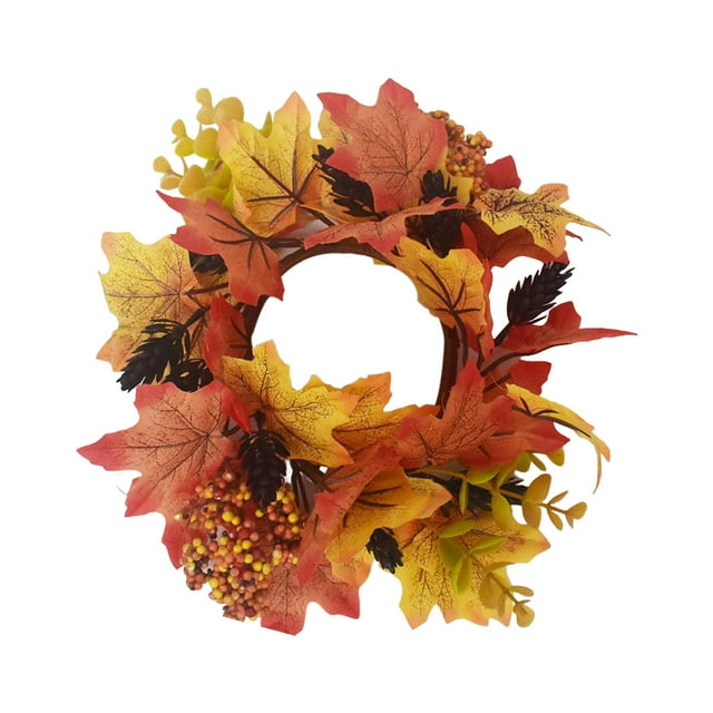 Guirnalda de otoño con flores naturales para celebraciones Estilo A