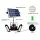 thumbnail image 2 of Luces solares al aire libre 60 luces LED solares de pared triple cabeza, 2 of 7