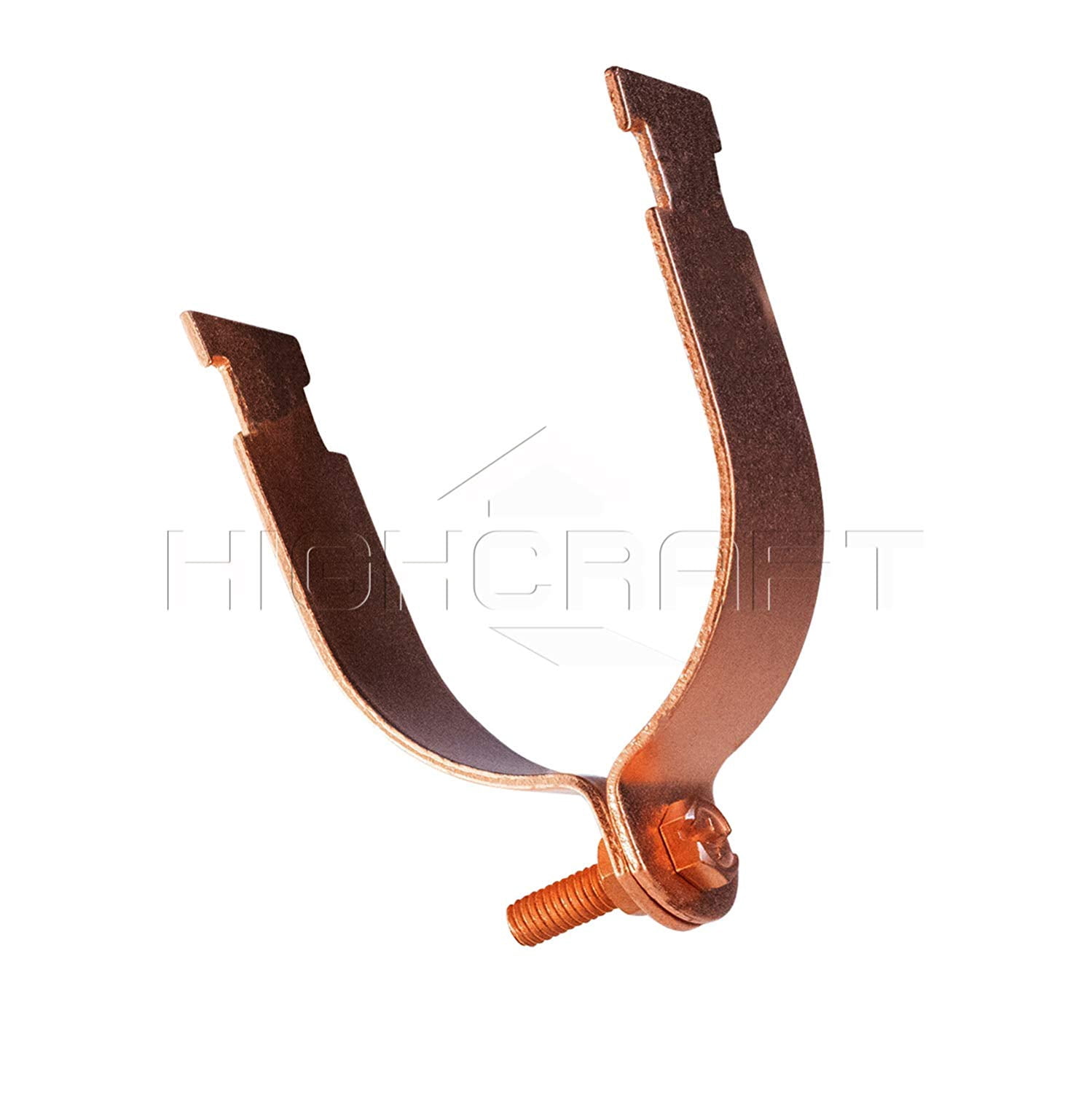 Highcraft 2-1/2 in. Copper Epoxy Coated Steel Strut Clamp (5-Pack)