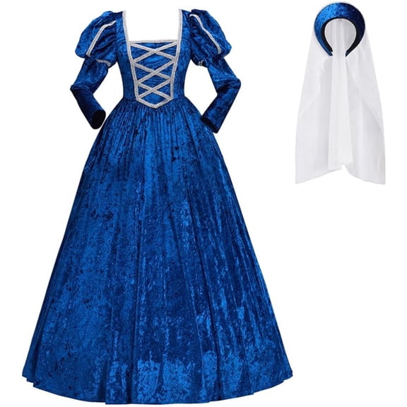 Tudor Renaissance Dress Women's Elizabeth Tudor Period Dress Historical Medieval Tudor Ball Gown Dress