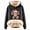 Black, variant on Women Christmas Outfit Western Christmas Print Women's Hooded Sweatshirt Festive Holiday Girly Cozy Pullover Top Gray M