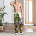 thumbnail image 2 of Sigee Fishing Gnome print Men's Pajama Pants Lounge Sleep Bottoms with Elastic Waistband and Pockets-XX-Large, 2 of 6