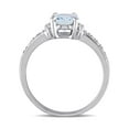 thumbnail image 4 of Everly Women's Aquamarine Sterling Silver Ring, 4 of 6