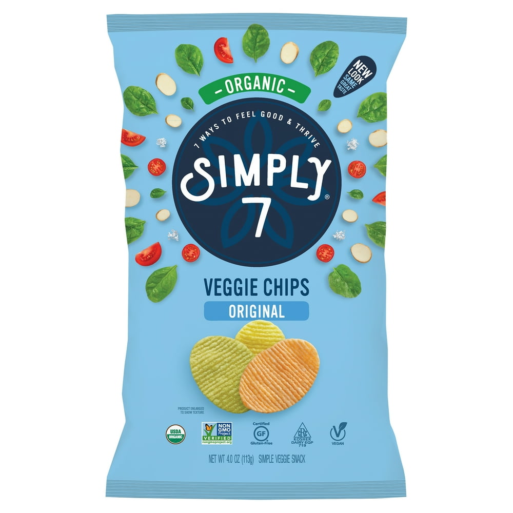 Simply 7 Organic Original Veggie Chips, 4.0 oz