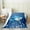 Blue, variant on Erosebridal Kids Blue Shark Flannel Blanket, Ocean Animal Sherpa Throw, Sequin print Decor