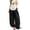 Black, variant on Wide Leg Pants Women Polka Dots Palazzo Pants Elastic Waist Casual Cropped Trousers with Pockets