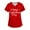 179# Pink, variant on UoCefik Valentines Scrub Tops Women 2025 Love Heart Pattern Cute Nursing Uniforms Funny Plus Size Short Sleeve V Neck T-Shirts Holiday Scrub Shirts with Pockets Deep Red L