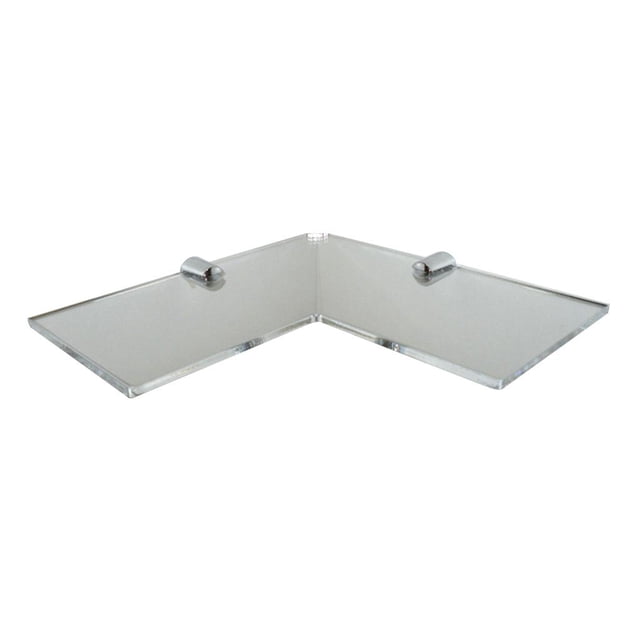 Estantes de pared de esquina, estantes flotantes de acrílico de seguridad para dormitorio, sala de , , cocina, 220mm - Claro yotijar estante de esquina baño