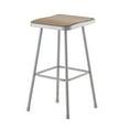 thumbnail image 2 of National Public Seating (2 Pack) NPS® 30" Heavy Duty Square Seat Steel Stool, Grey, 2 of 2