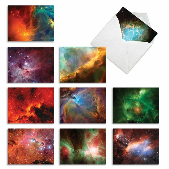 10 Pack Thank You Note Cards With Envelopes - Galactis