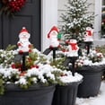 thumbnail image 4 of Solar Christmas Lights Outdoor Featuring Snowman Design with Red Hat and Scarf, Weather-Resistant Outdoor Solar Pathway Lights for Yard and Garden Decoration, Festive Christmas, 4 of 6