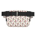 thumbnail image 3 of Fotbe Merry Christmas Santa Cangurera Cuadrada con Estampado de Doble Capa, Bolsa de Cintura Ajustable Mini para Hombres y Mujeres, 3 of 9