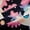 Black Pink 03, variant on Feelyou Pink Axolotl Black Out Curtains, Blossoms Flower Curtains Pack of 2 (42x63 Each)