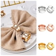 thumbnail image 2 of Napkin Ring Rose Gold Metal Decorative Table Accessory For Wedding Dinner Party 1 Pack, 2 of 5