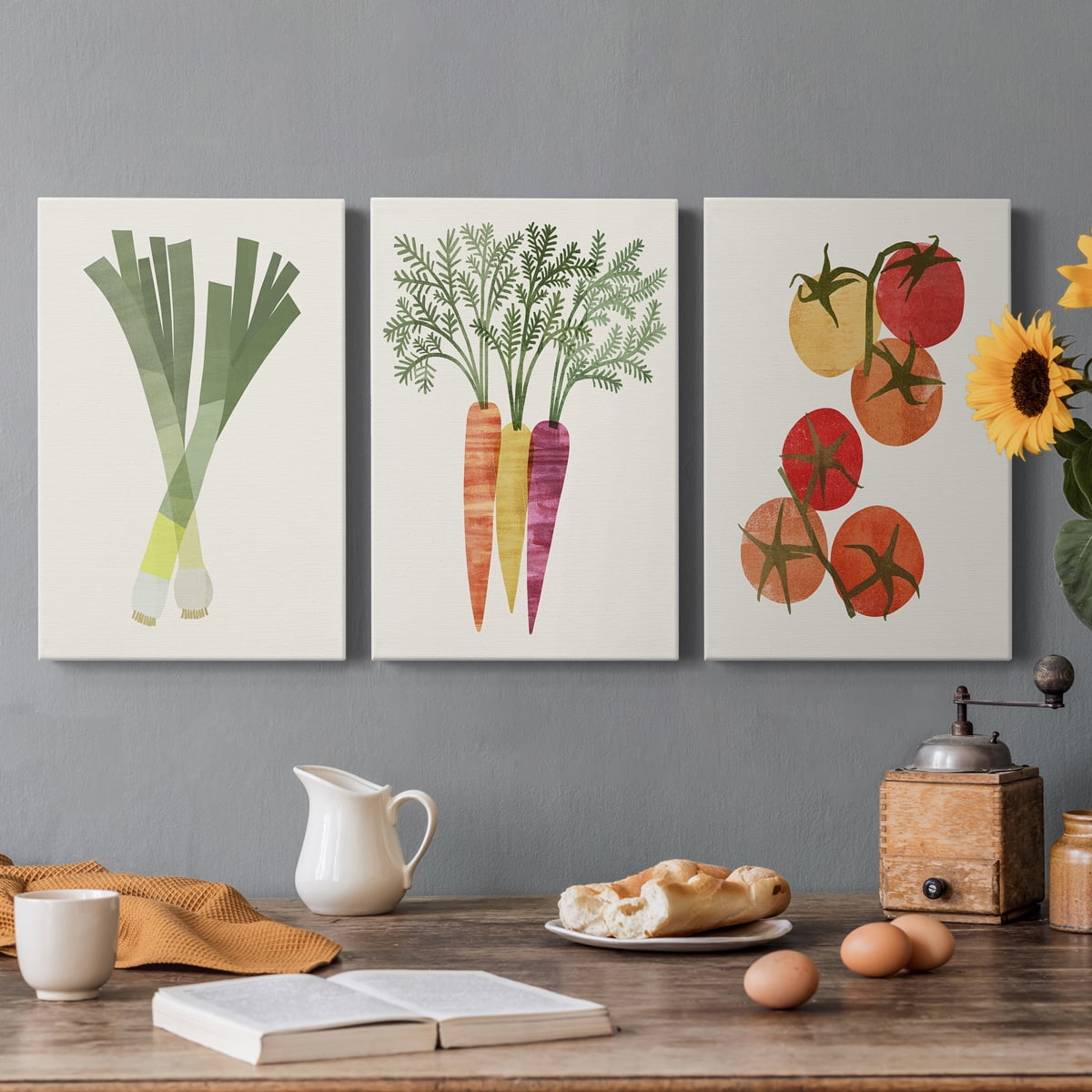 Organic Veg II Premium Gallery Wrapped Canvas - Ready to Hang - 24 x 36 Each