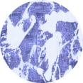 thumbnail image 1 of Ahgly Company Indoor Round Abstract Blue Modern Area Rugs, 5' Round, 1 of 4