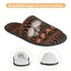 thumbnail image 3 of Fotbe Vintage Pumpkin Pattern Pantuflas Peludas para Mujer con Estampado, Zapatillas de Peluche, Zapatos de Invierno para Casa, Uso Interior y Exterior-Medium, 3 of 8