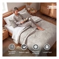 thumbnail image 2 of Edredón Ligero Real Textil + 2 Fundas de Almohada, Juego de Colcha Queen Size, Color Beige Natural, 2 of 7