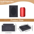 thumbnail image 2 of 20 Packs 5.5x3.9x1inch Clear Oval Window Gift Boxes Black Kraft Paper Present Boxes for Party Favor Treats Handmade soap and Jewelry Packaging DIY Black, 2 of 6