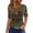 Army Green #3, variant on We the People Shirts Women Short Sleeve American Flag Independence Day Shirt V Neck Striped Independence Day Shirts Graphic T Shirts Blue S