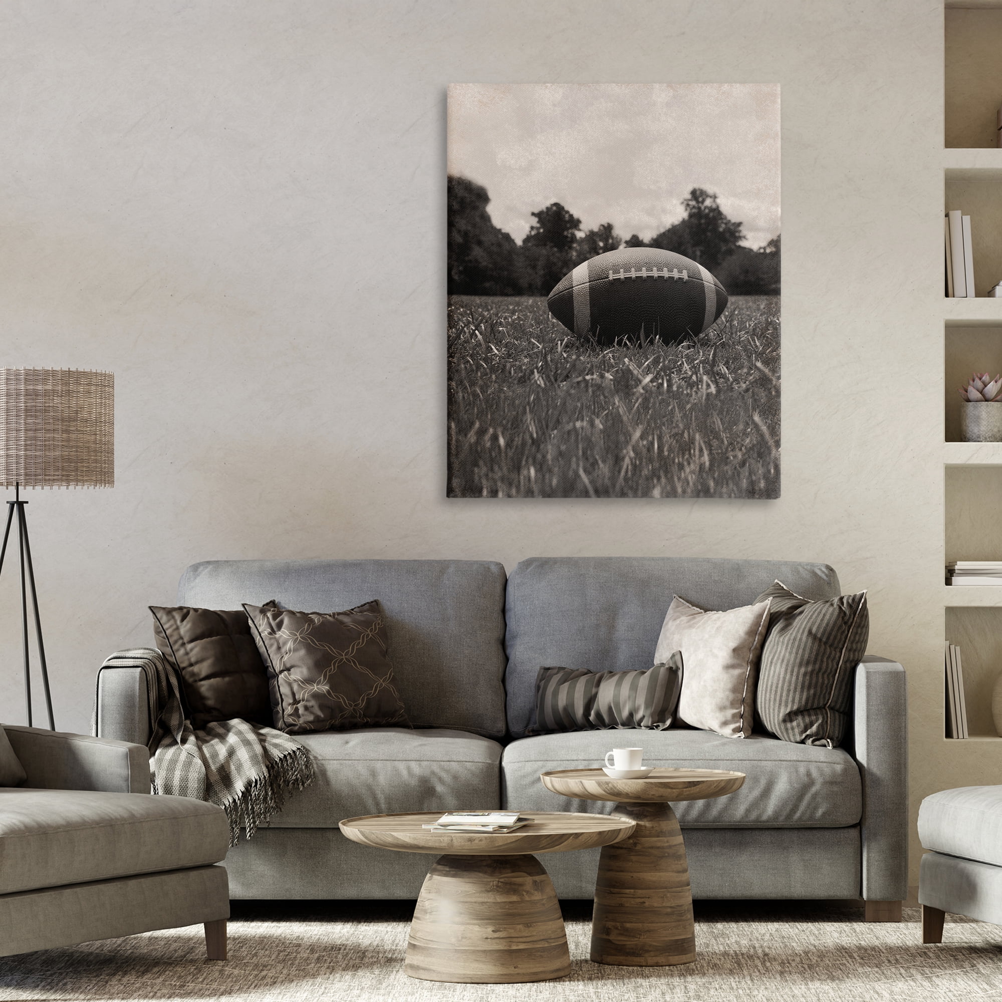 Stupell Industries Vintage Sports Football Canvas Wall Art, design by Marcus Prime