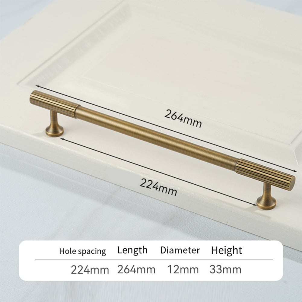 yaaqii Brass Handle Exposed Antique Brass Furniture Handle Drawer Cabinet Door Handle