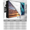 thumbnail image 7 of Outdoor TV Cover 48 to 50 Inch Weatherproof, Coastal Waterproof TV Screen Protector for Outside Decor with Zipper and Pocket 48"L x 30"H , Vintage Ocean Whale Polka Dots Turquoise Teal, 7 of 7
