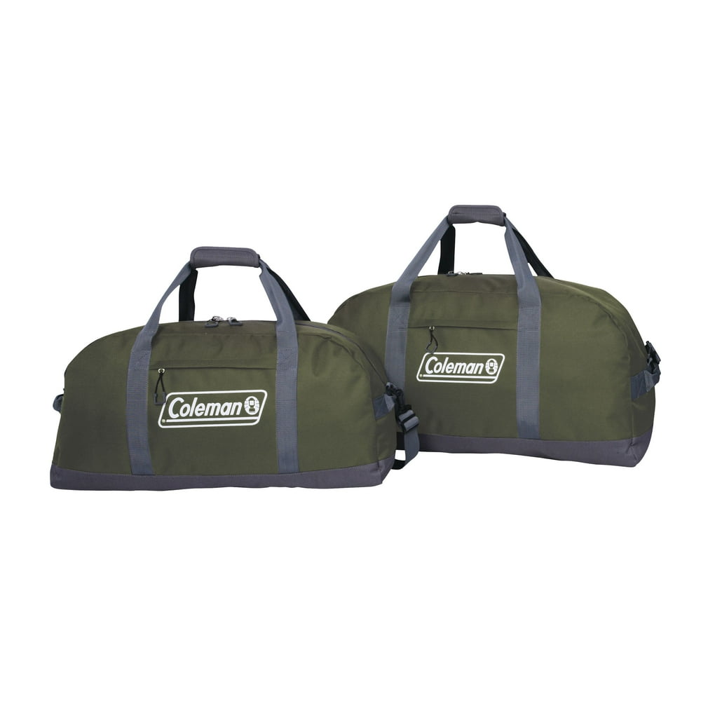 Coleman 2 Pack Duffel Set Green, 30 & 24 Sizes
