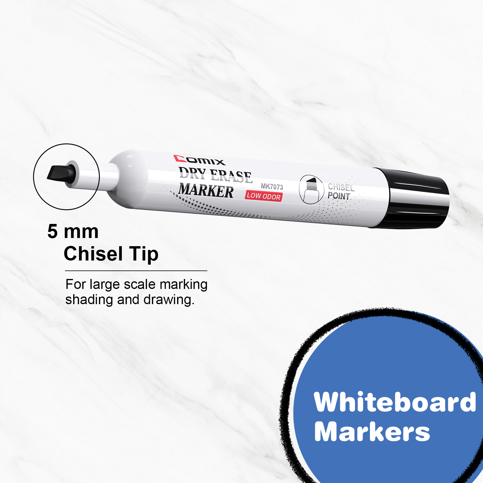 Comix Dry Erase Markers Black Bulk 36 Count photo 3
