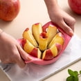 thumbnail image 4 of Wamans Slicer -Stainless Steel Cutter 8 Slices-Fruit Cutter for , Pear, Peach- Corer and Slicer with Ergonomic Non-Slip Handles, 4 of 4