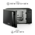 thumbnail image 4 of Chefman Countertop Microwave Oven 0.7 Cu. Ft., 700 Watts with 6 Presets and 10 Power Levels - Black, 4 of 7