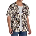 thumbnail image 2 of Fuzoiu Dreamcatcher Print Men's Casual Short,Men's Short Sleeve Shirt,Mens Casual Button Down Shirts,Cuban Collar Summer Shirt for Beach, Vacation, and Outdoor Activities-3X-Large, 2 of 5