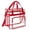 Red, variant on Clear Bag for Stadium Events Backpack 12x6x12 Clear Stadium Bag Multipurpose Waterproof PVC Travel Pack Black 0.7 Lbs
