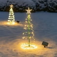 thumbnail image 2 of Farfi Solar Garden Light LED Illumination Light Weather Resistant Automatic Charging Solar Powered Christmas Tree Lamp Outdoor Decoration(Colorful Light), 2 of 13