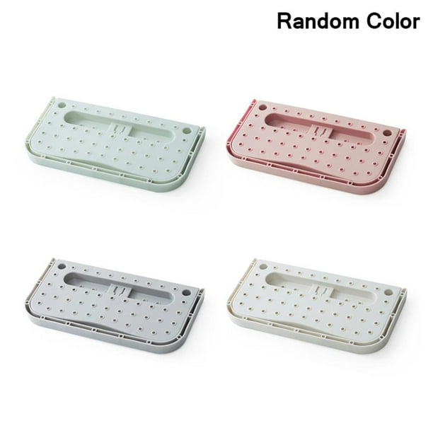 Injueey Estante para zapatos plegable multifuncional Estante para colgar en la pared Zapatillas Estante de almacenamiento Almacenamiento y organización del hogar