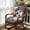 Gray, variant on Waterproof Rocking Chair Cushion 48" x 24" x 6" Non-Slip Rattan Wicker Chair Cushion Memory Foam Swivel Rocker Seat Pad with Straps for Outdoor Furniture Patio Indoor Bedroom Porch (Dark Gray)