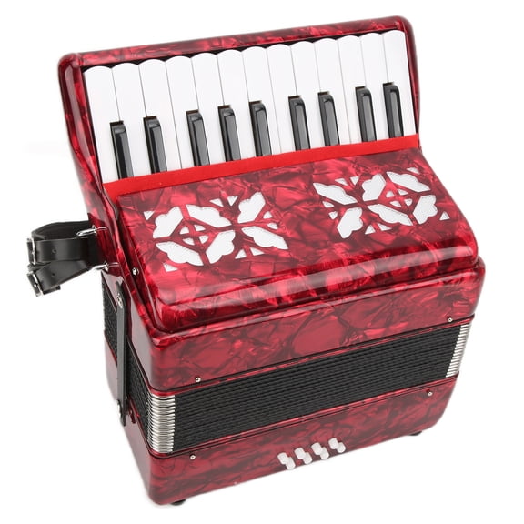 Keenso Cergrey Beginner Accordion, 22 Keys, 8 Bass, Ergonomic, Blue