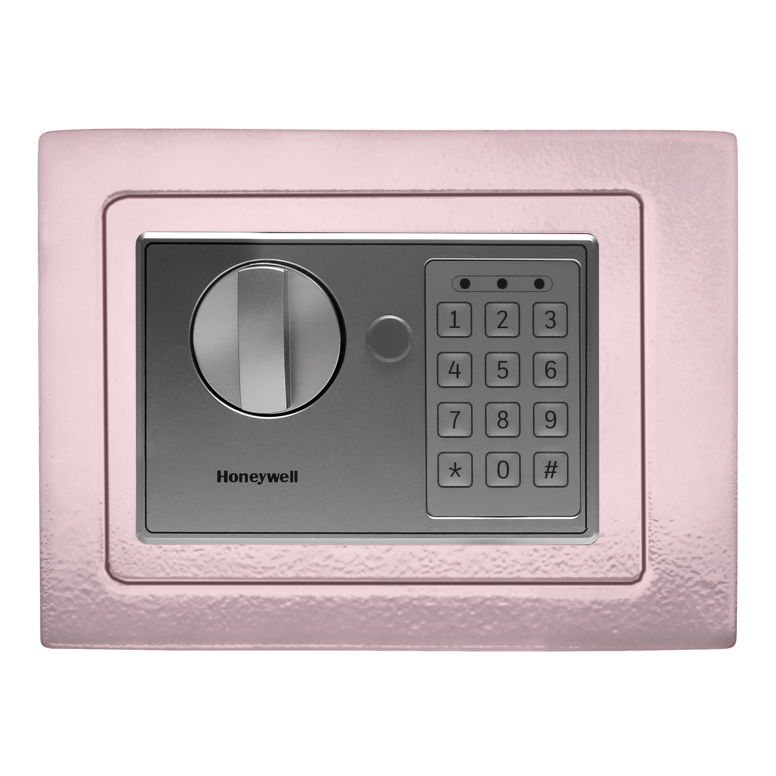 Honeywell Safes, 0.15 Cu ft, Navy Compact Steel Digital Lock Security Box Safe with Key, 5605B