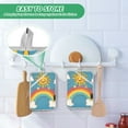 thumbnail image 4 of Yayeee Pot Holders Kitchen Heat Resistant with Pocket 7"x9.8" Cotton Oven Cooking Hot Pads, Rainbow with Stars, 4 of 7