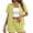 Fluorescence Yellow #001, variant on Linen Short Sets for Women Summer 2 Piece Casual Lounge Sets Button Down Shirt and Drawstring Shorts Outfits, M