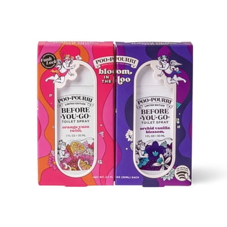 Poo-Pourri Peaches and Cream Toilet Spray, 2oz Travel Size, Peach