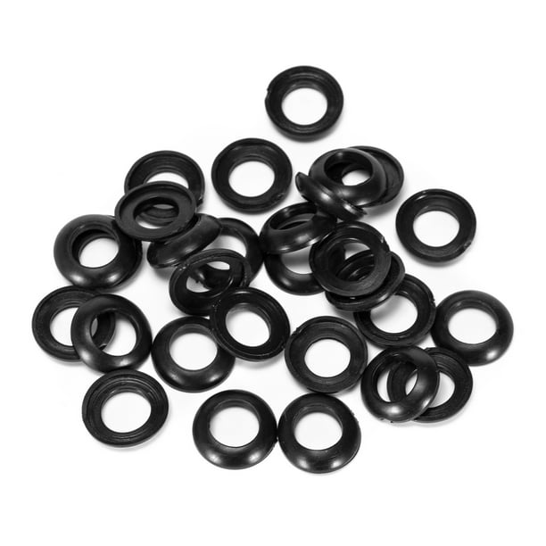 walmeck 50pcs PVC Rubber Winding Check Ring Fishing Rod Building Components  for Fly Spinning Casting Rods 