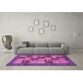 thumbnail image 3 of Ahgly Company Indoor Rectangle Abstract Pink Modern Area Rugs, 2' x 5', 3 of 4
