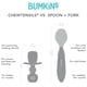 thumbnail image 5 of Juego de utensilios para bebés Bumkins Chewtensils de silicona para 6 meses, gris, 5 of 7
