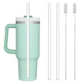 thumbnail image 4 of Ludlz 2pcs/3pcs Straws Food Grade with Cleaning Brush 15cm Travel Tumbler Straws Daily Use, 4 of 8