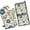 Pioneer Flower, variant on Pioneer Flower Kitchen Oven Mitt and Pot Holder Sets 2 Pcs for Baking, Cooking and Grilling, Heat Resistant Up To 392 °F