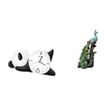 thumbnail image 1 of Reloj de pared,Reloj de pared Panda Decoración del hogar Lindo Creativo,Reloj de pared con forma de panda,moderno y resistente.,Figura de escritorio,Estante de estatua de pavo real para, 1 of 8