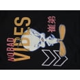 thumbnail image 6 of Looney Tunes Tweety Bird No Bad Vibes Men's Black Hooded Sweatshirt--6XL, 6 of 7