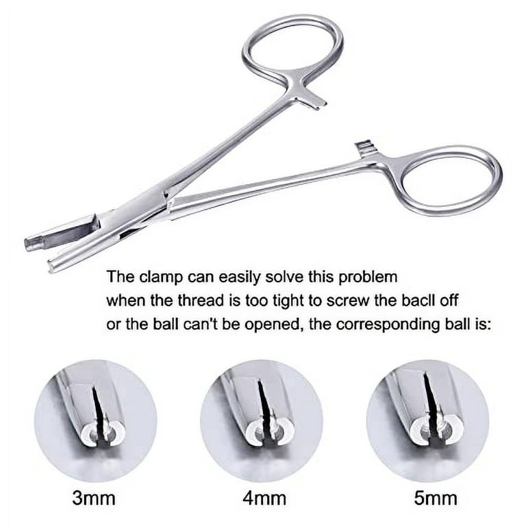 5mm to 6mm Pink Aluminium Body Piercing Ball Removal Tool For Piercing